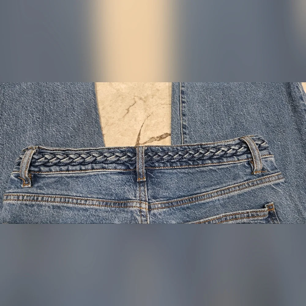 Habitual Jeans 4/27 With Braided Details  On Waist -Wide Leg Ankle . - Picture 8 of 9